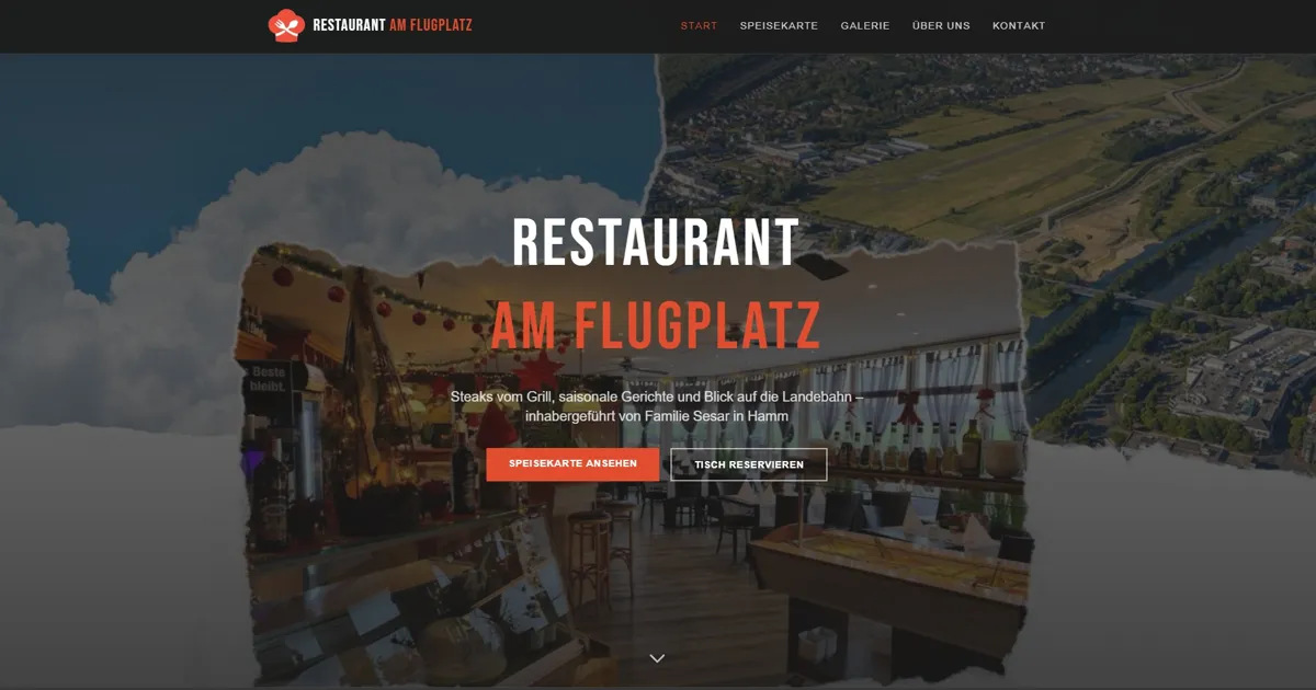 Digitale Neupositionierung: Restaurant am Flugplatz